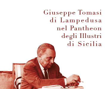 Giuseppe Tomasi di Lampedusa presso la chiesa di San Domenico, Pantheon degli Illustri di Sicilia.