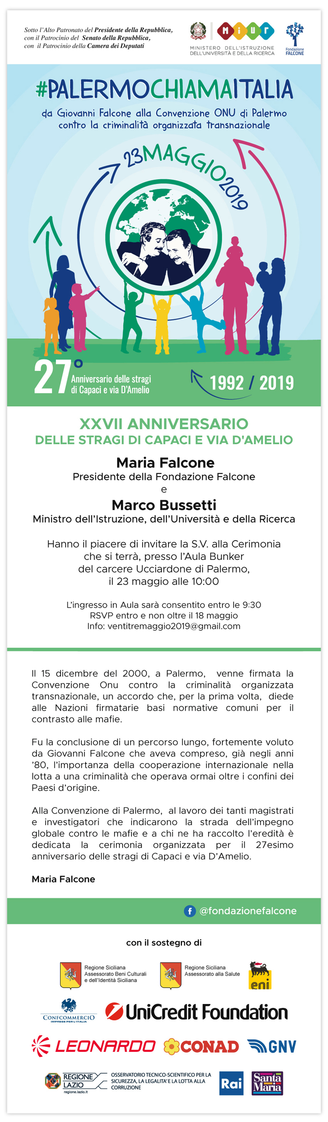 XXVII GIORNATA DELLA LEGALITÀ