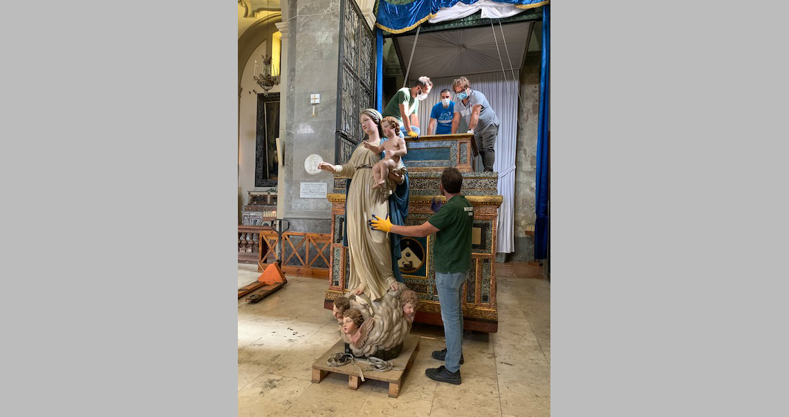 Restauro Madonna del Rosario - Palermo